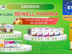 Công ty cổ phần Quốc tế Ánh Dương Xanh chính thức phân phối các thương hiệu quốc tế tại hệ thống nhà thuốc Bewell Pharma